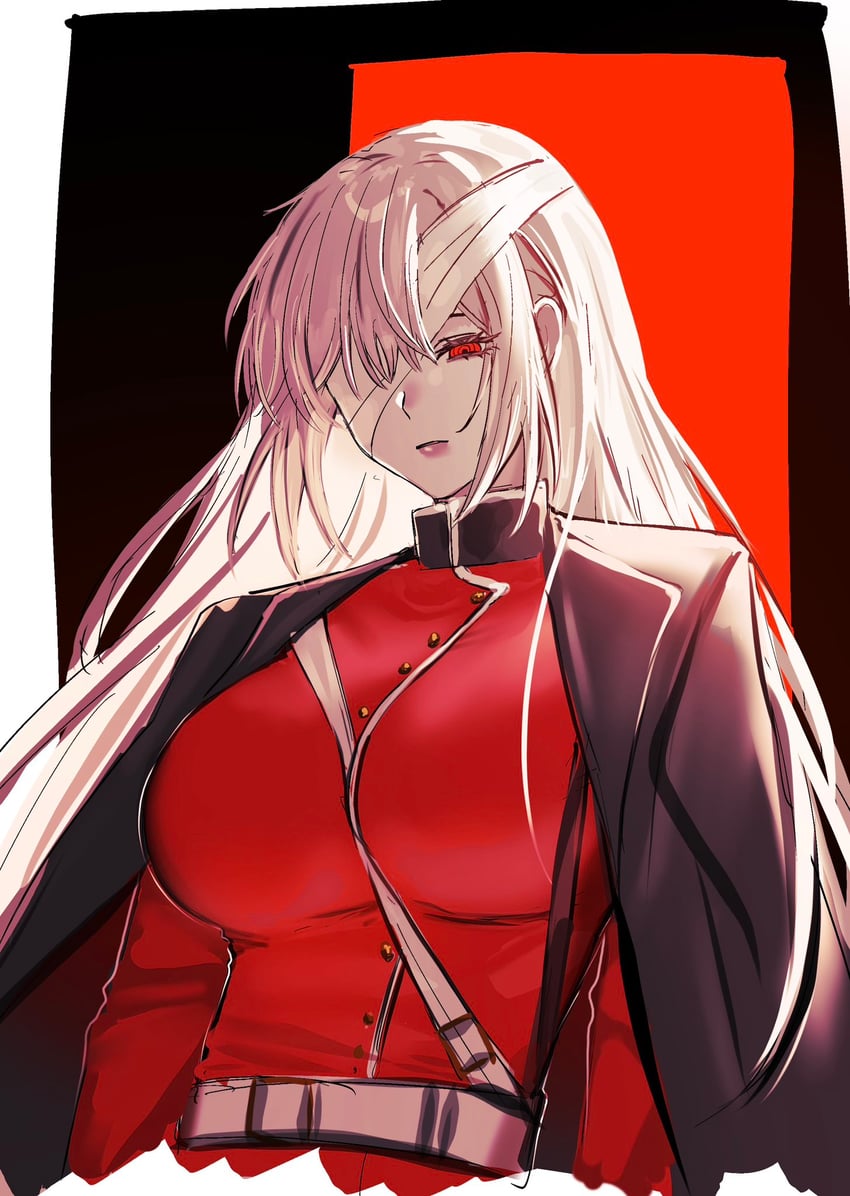 Fate/Grand Order、Fate系列、弗洛伦斯·南丁格尔 (Berserker) (Fate) 1名女孩 单眼绷带 乳房 纽扣 闭嘴