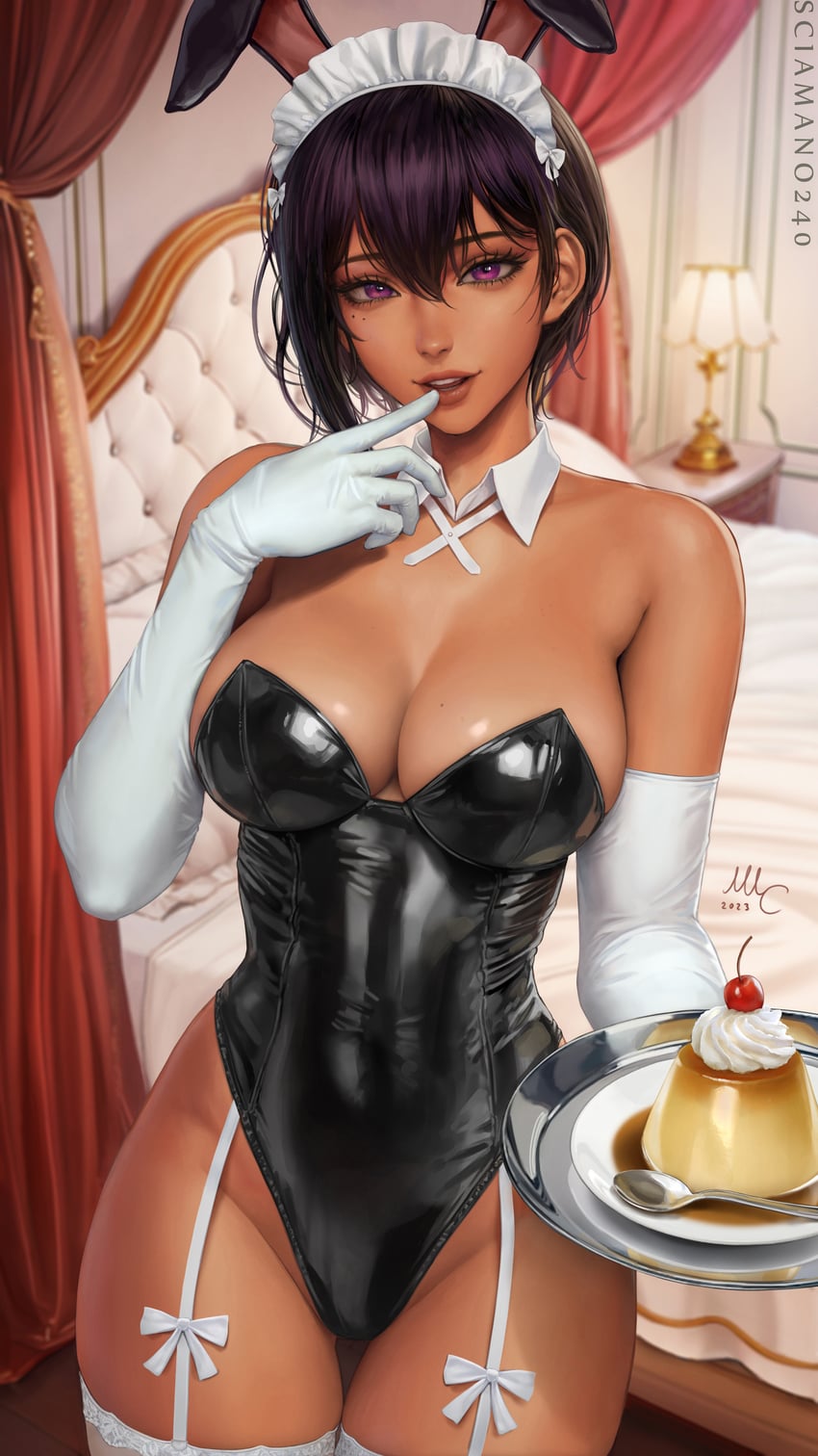 最近雇的女仆有点怪、莉莉丝 (最近雇的女仆有点怪) 兽耳 模糊 模糊背景 乳房 乳沟
