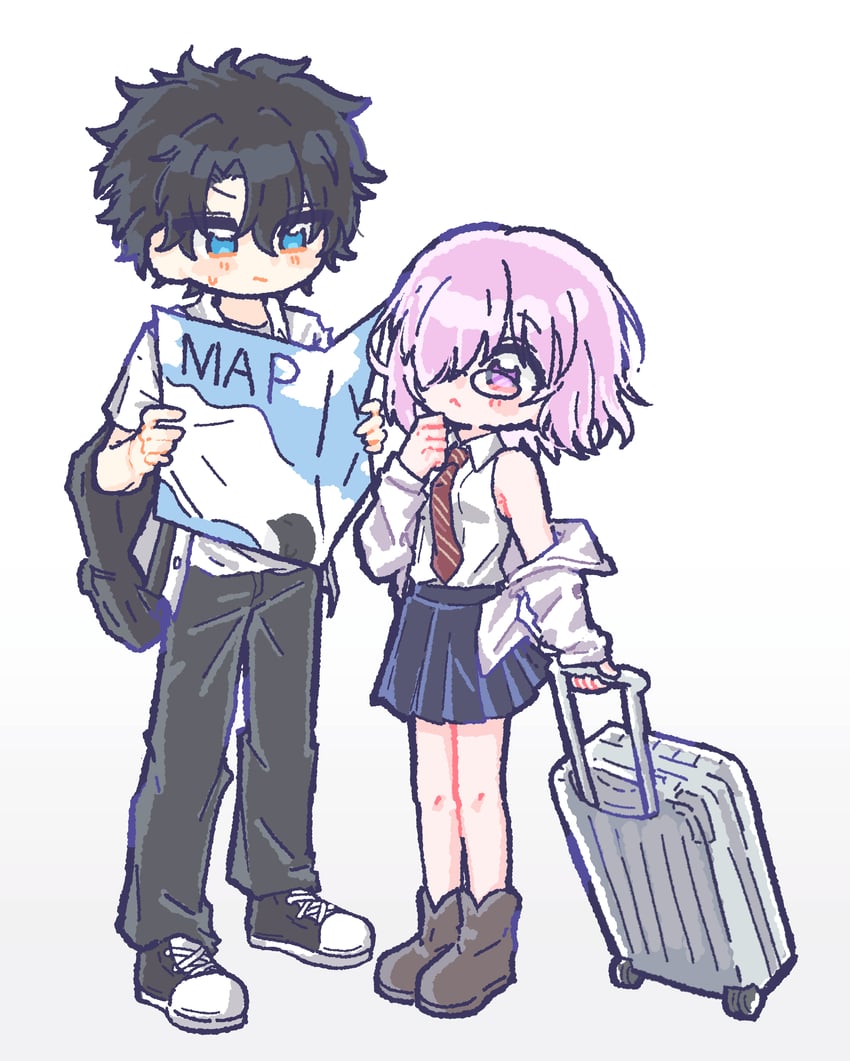 Fate/Grand Order、Fate系列、藤丸立香 (男) 1名男孩 1名女孩 背包 包 裸臂