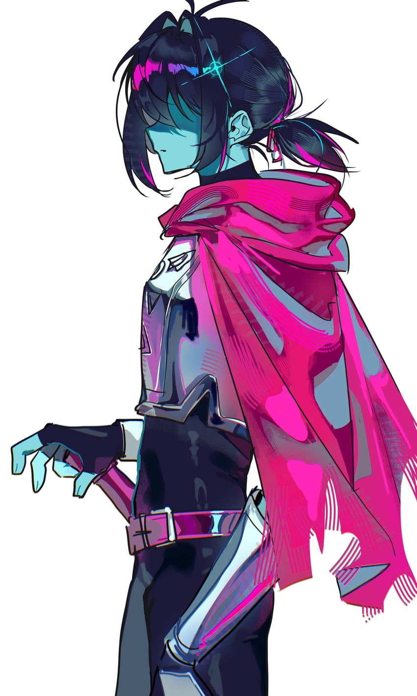 三角符文、Undertale/Deltarune、Kris (黑暗世界) (Deltarune) 1个其他角色 中性 铠甲 腰带 黑发