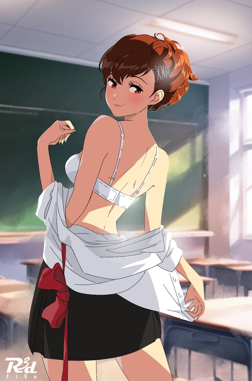 女神异闻录、女神异闻录3、女神异闻录3 携带版 1名女孩 作者标志 作者名 不对称发型 背影