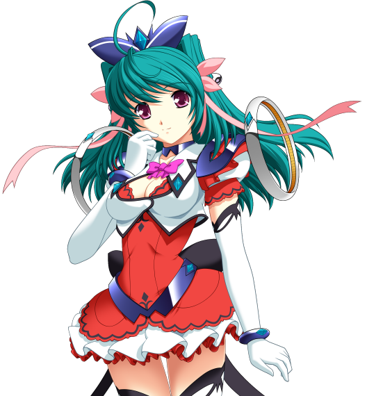 魔法战士 (系列)、魔法战士雷姆缇雅骑士、ayahime kurumi 1名女孩 2000年代风格 呆毛 水色发 蝴蝶结