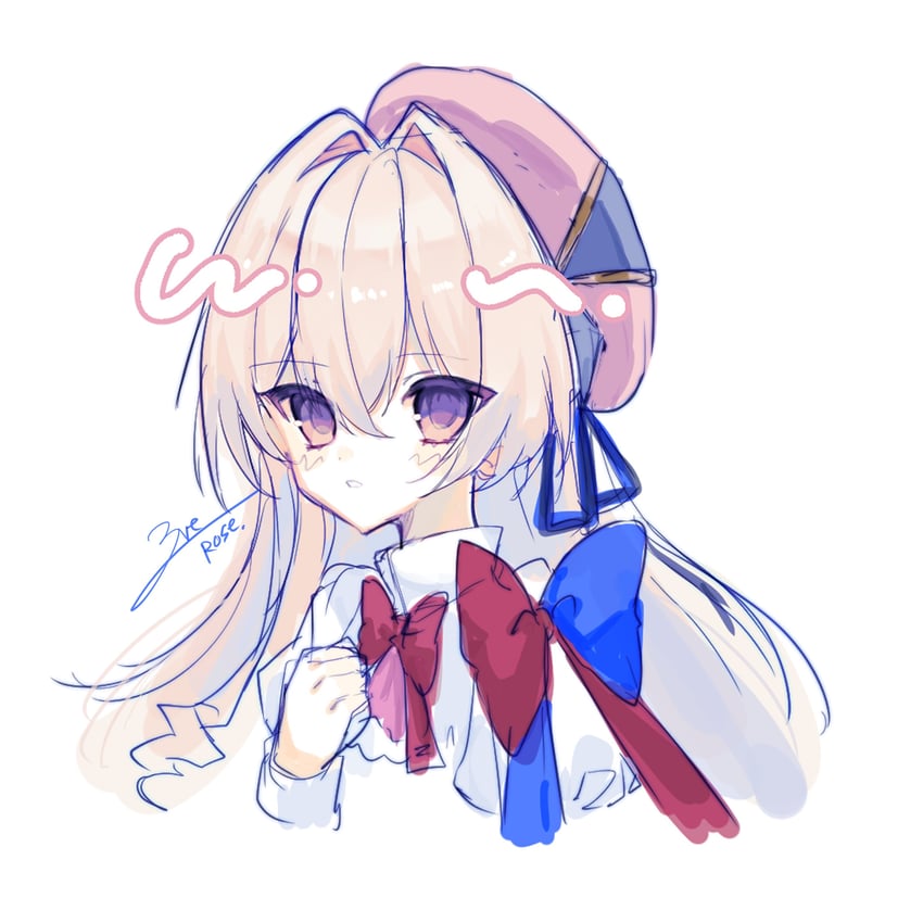 韵律源点 Arcaea、光 (Arcaea)、光 (断片) (韵律源点) 1名女孩 作者名 贝雷帽 小披肩 连衣裙
