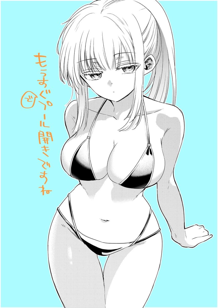 原创 1名女孩 水色背景 比基尼 乳房 牛仔镜头