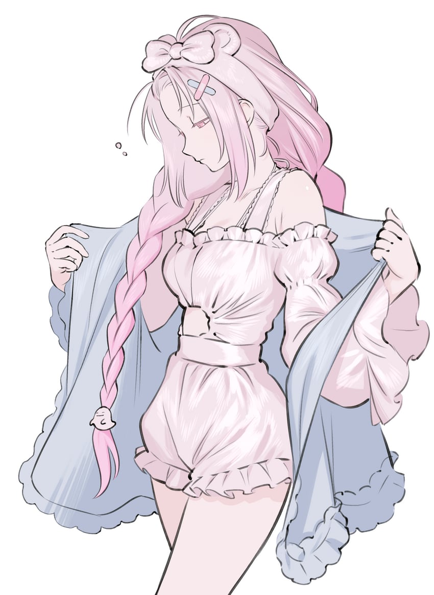 彩虹社、椎名唯华、椎名唯华 (第13套服装) 1名女孩 兽耳发箍 兽耳 创可贴 创可贴发饰