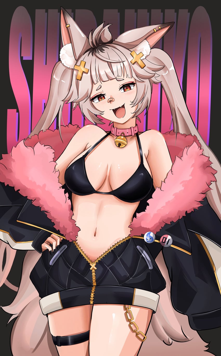 个人势虚拟主播、白彦 1名女孩 兽耳毛 兽耳 创可贴 脸上的创可贴