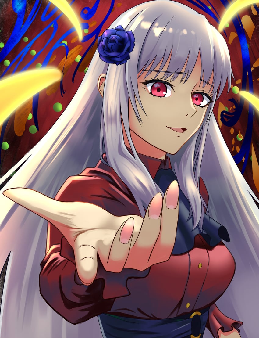 Fate/strange Fake、Fate系列、菲莉雅 (Fate) 1名女孩 阿斯科特领巾 黑色细领带 有领衬衫 花