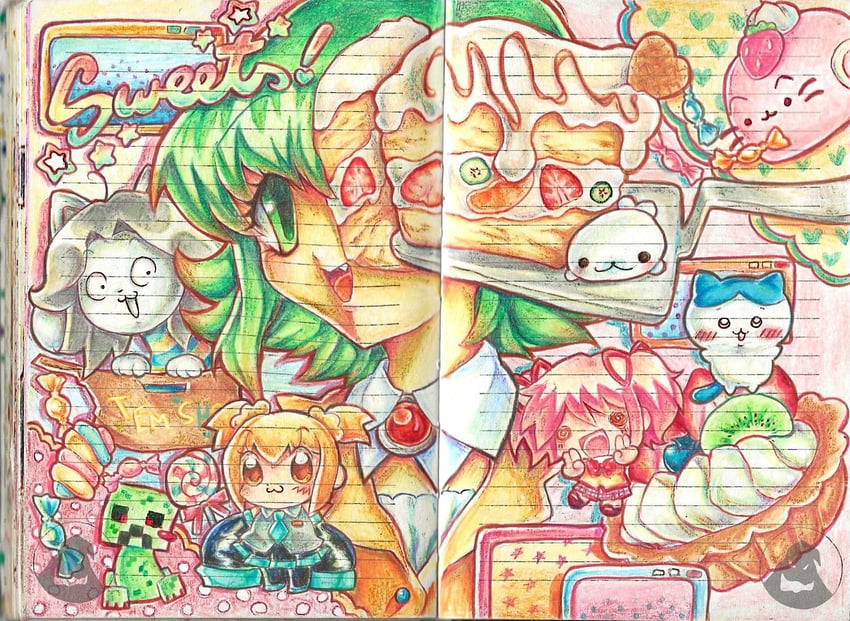 Chiikawa、魔法少女小圆、我的世界 脸红 盒子 蛋糕 糖果 纸箱