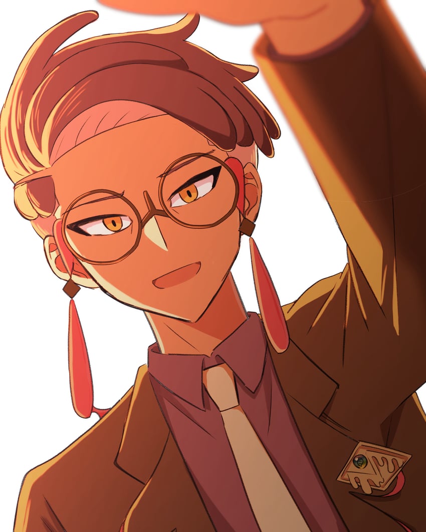 宝可梦、宝可梦传说：Z-A、黑暗鸦 1名男孩 :D 模糊 有领衬衫 眼镜