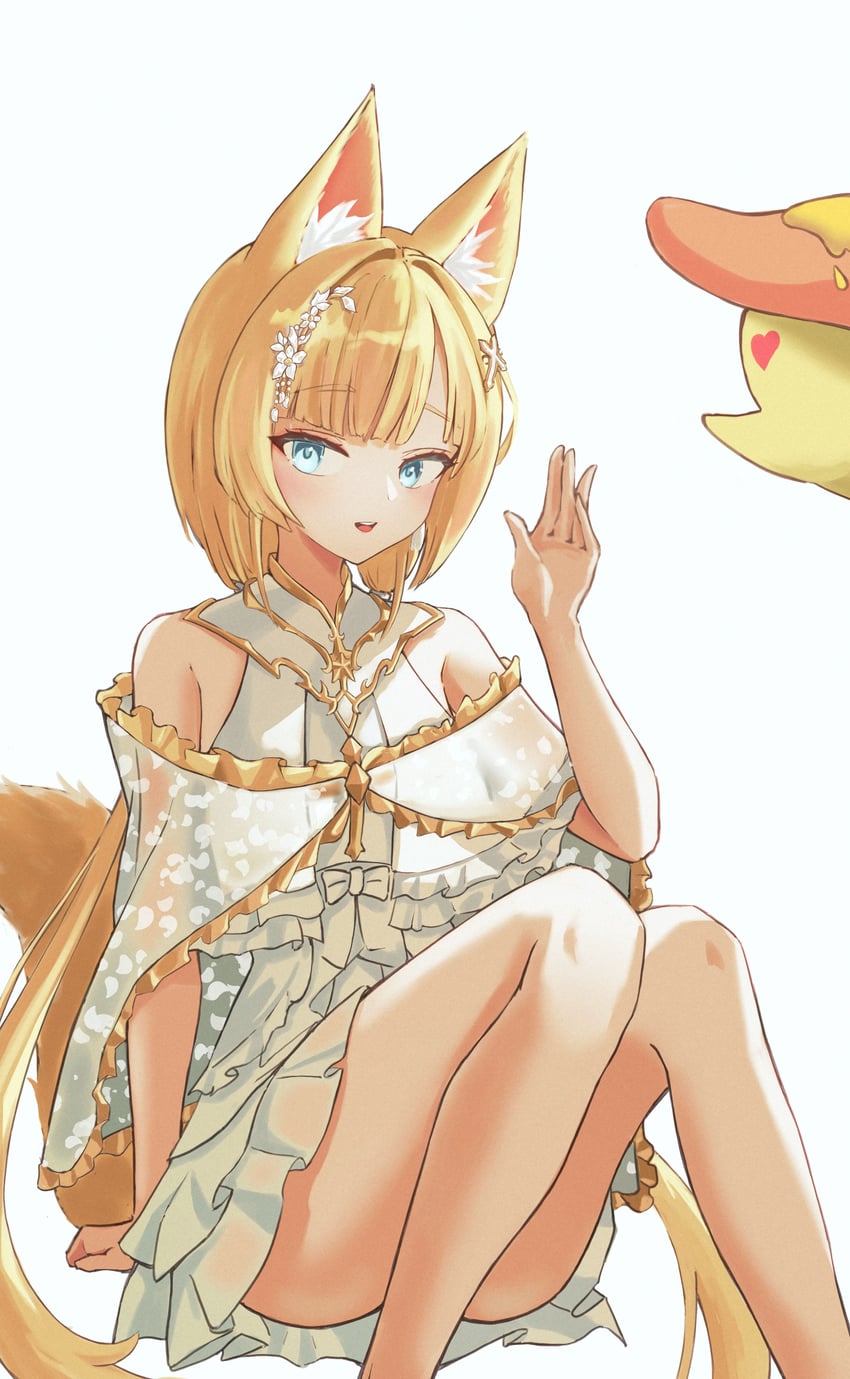 Project [I]、柳始浩 1名女孩 兽耳毛 兽耳 金发 蓝眼