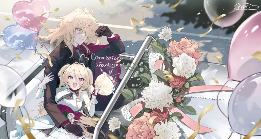 原创 1名男孩 1名女孩 :D 气球 黑色手套