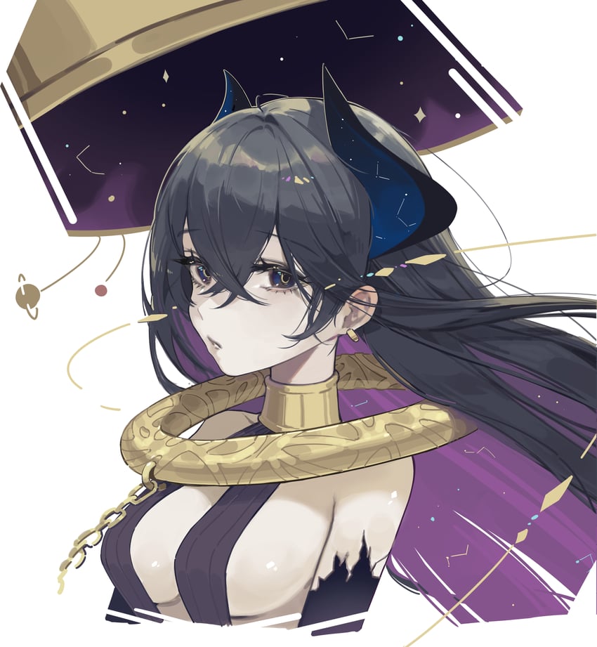 原创、混沌 (Ketron) 1名女孩 露肩 黑瞳 黑发 乳房