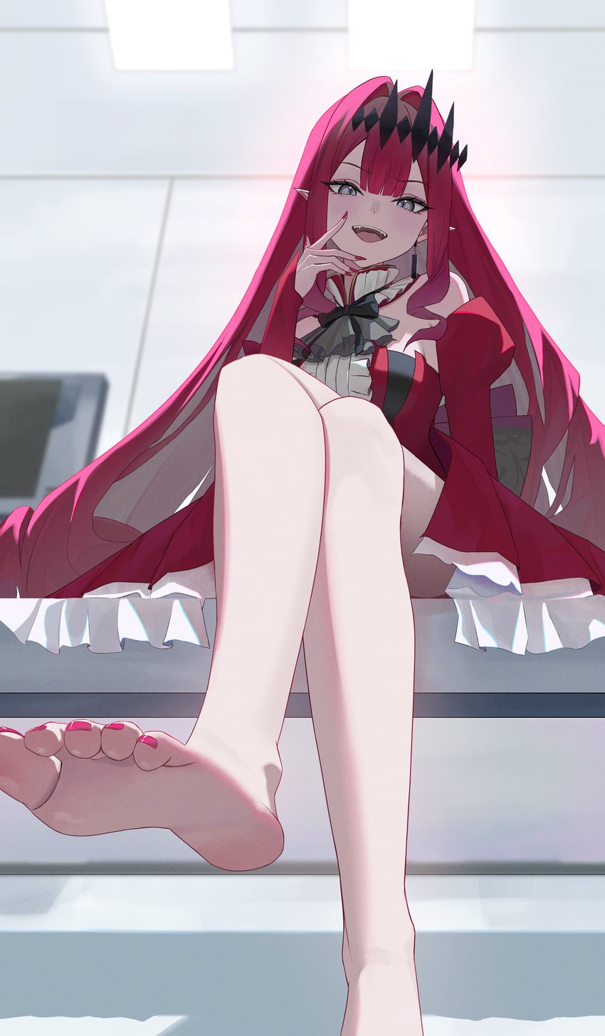 Fate/Grand Order、Fate系列、芭万·希 (Fate) 1名女孩 露肩 赤脚 乳房 露肩袖