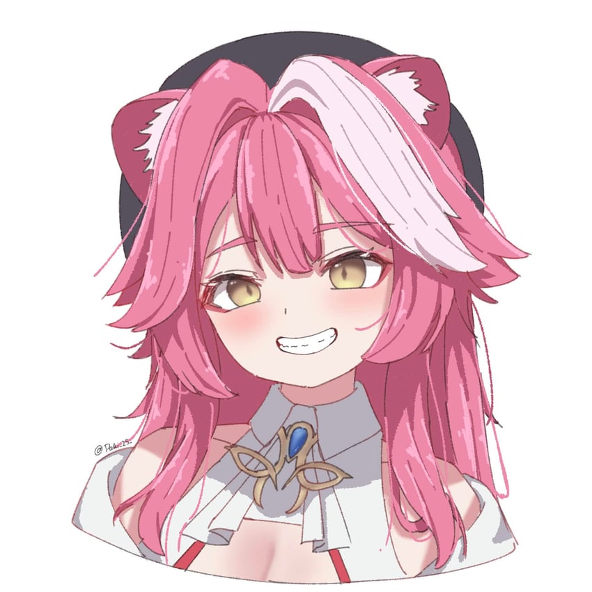 Hololive、Hololive英语、Raora Panthera (Hololive) 1名女孩 兽耳 作者名 阿斯科特领巾 露肩
