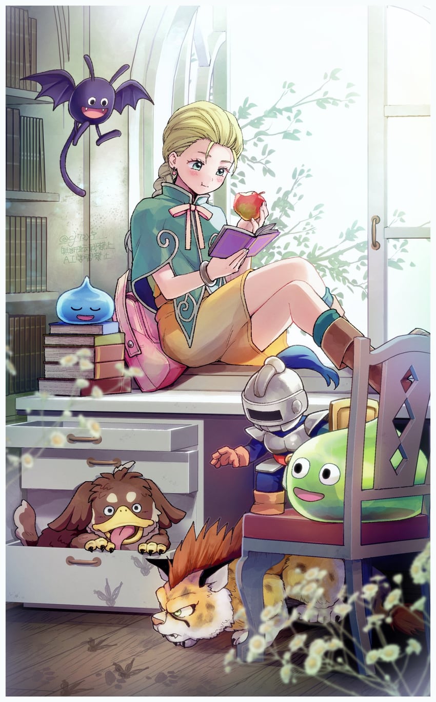 勇者斗恶龙、dragon quest monsters 4、勇者斗恶龙5 1名女孩 幼化 金发 蓝眼 脸红