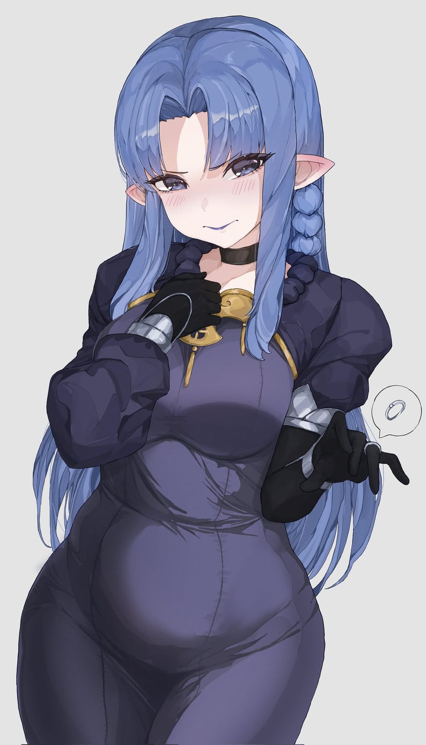 Fate/stay night、Fate系列、美狄亚 (Fate) 1名女孩 蓝色连衣裙 蓝眼 蓝发 脸红