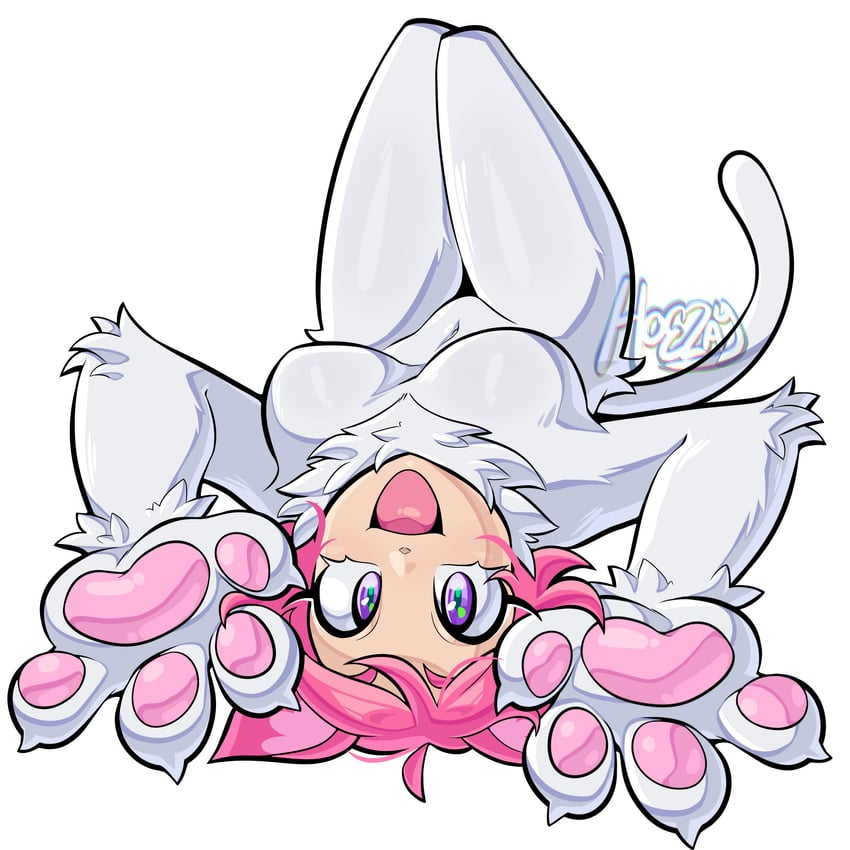 telegram、nekochan (telegram) 1名女孩 猫脸笑 动物装 兽耳 动物手