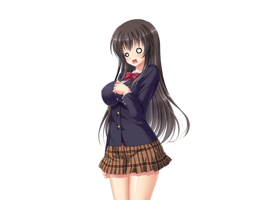 梦见颊！、mikami juri 呆滞脸 1名女孩 黑发 西装外套 脸红