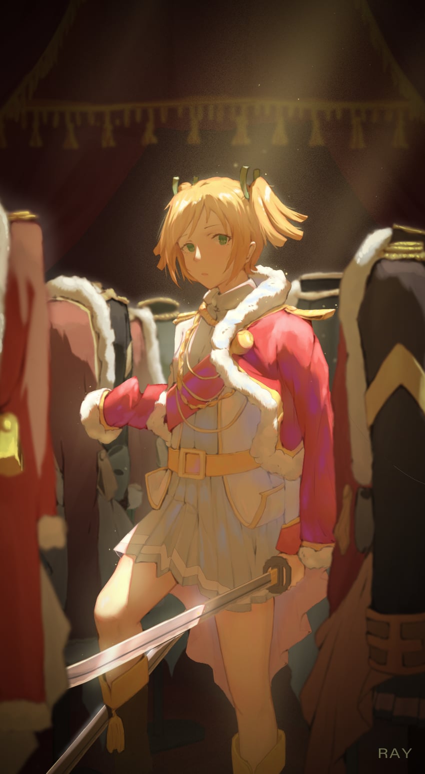 少女☆歌剧 Revue Starlight、大场奈奈 1名女孩 撇嘴 饰绪 作者名 徽章