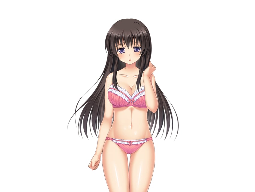梦见颊！、mikami juri 1名女孩 黑发 脸红 胸罩 乳房