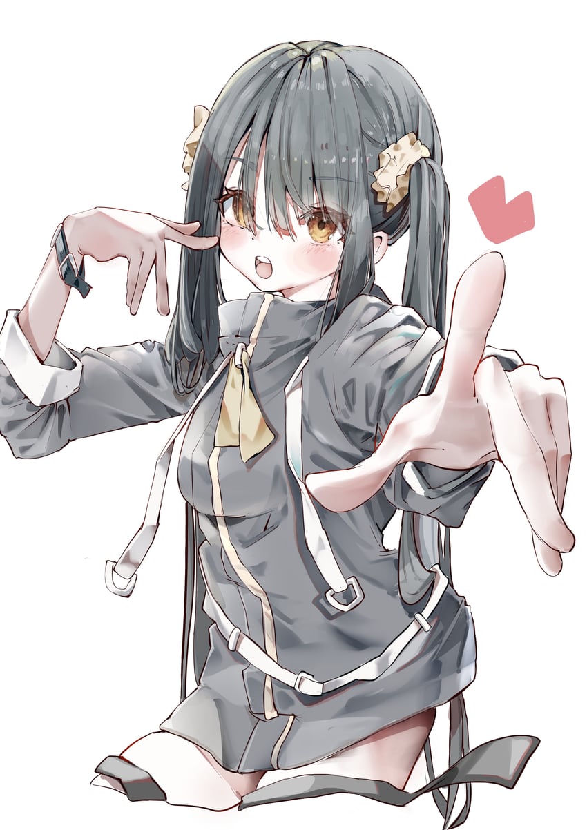 原创 1名女孩 黑发 黑衬衫 脸红 牛仔镜头
