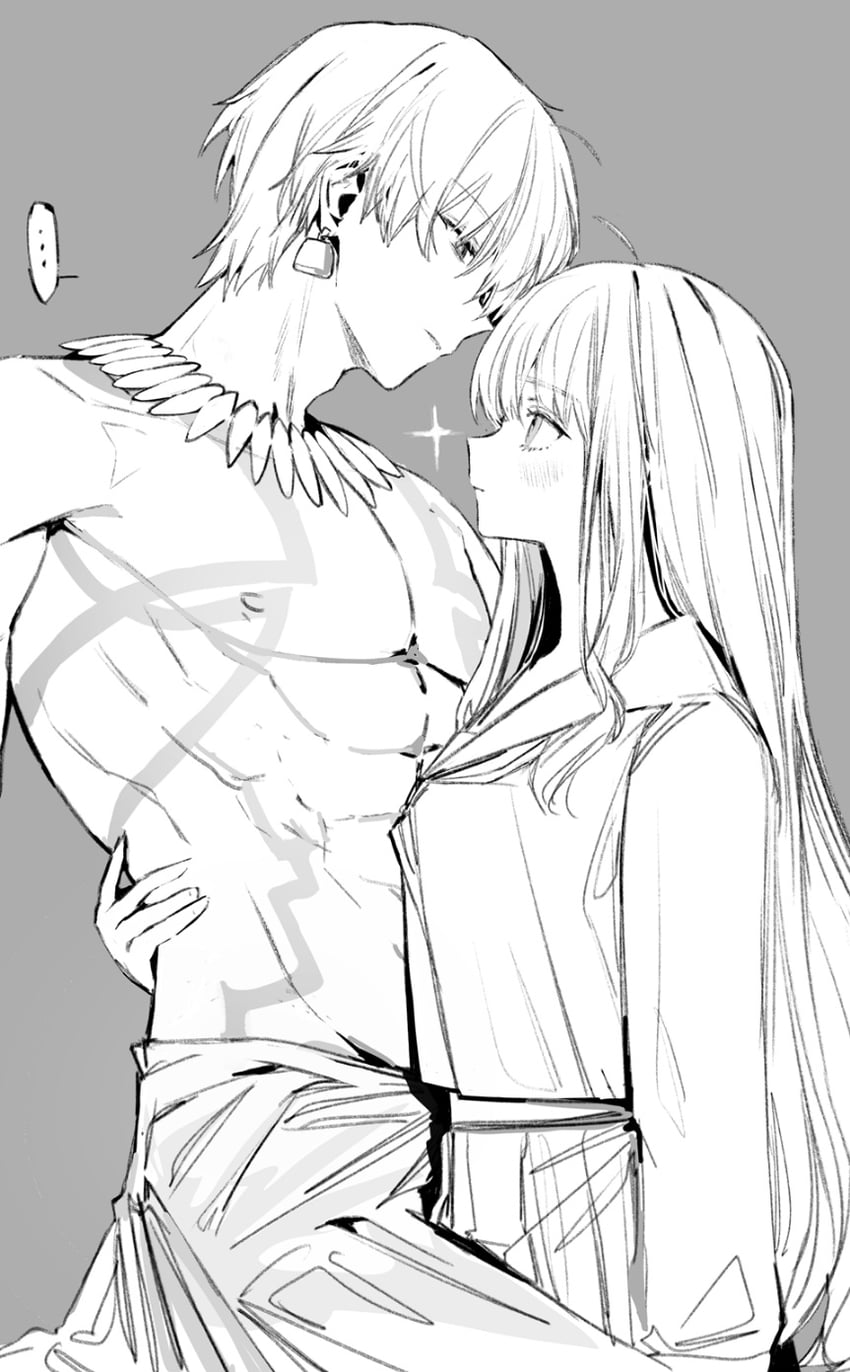 Fate/Grand Order、Fate系列、恩奇都 (Fate) ... 1名男孩 1个其他角色 中性 脸红