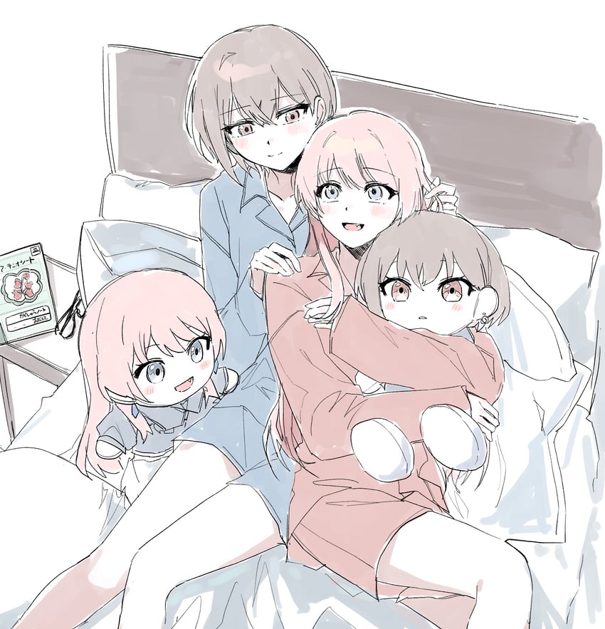 BanG Dream!、Bang Dream! It's MyGO!!!!!、千早爱音 2名女孩 蓝色衬衫 蓝色短裤 脸红 角色人偶