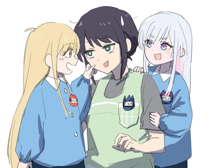 超辉夜姬!、辉夜 (超辉夜姬!)、留奈美八千代 3人女子 年龄倒退 幼化 黑发 金发