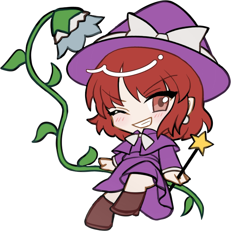 东方Project、东方Project (PC-98)、雾雨魔理沙 1名女孩 桔梗花 脸红 靴子 蝴蝶结
