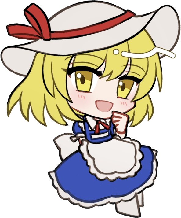 东方Project、东方Project (PC-98)、卡娜·安娜贝拉尔 1名女孩 :D 围裙 手放在背后 金发