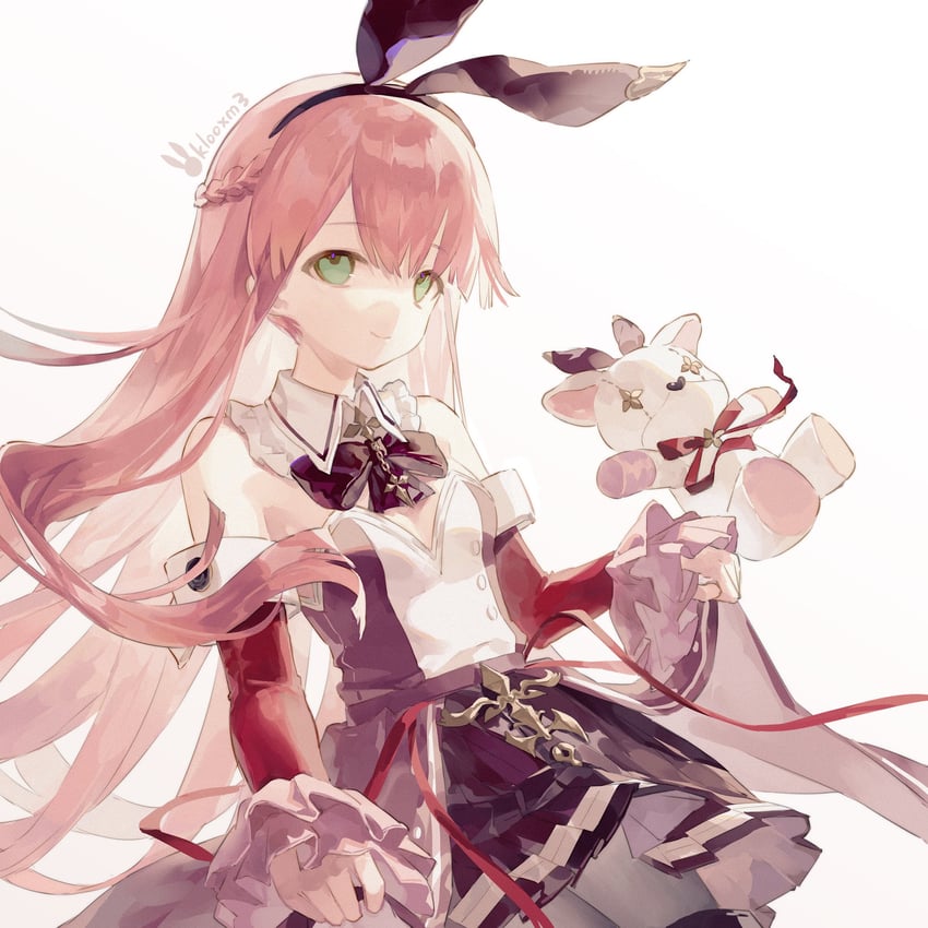 韵律源点 Arcaea、光 (Arcaea) 1名女孩 兽耳发箍 兽耳 作者名 露肩