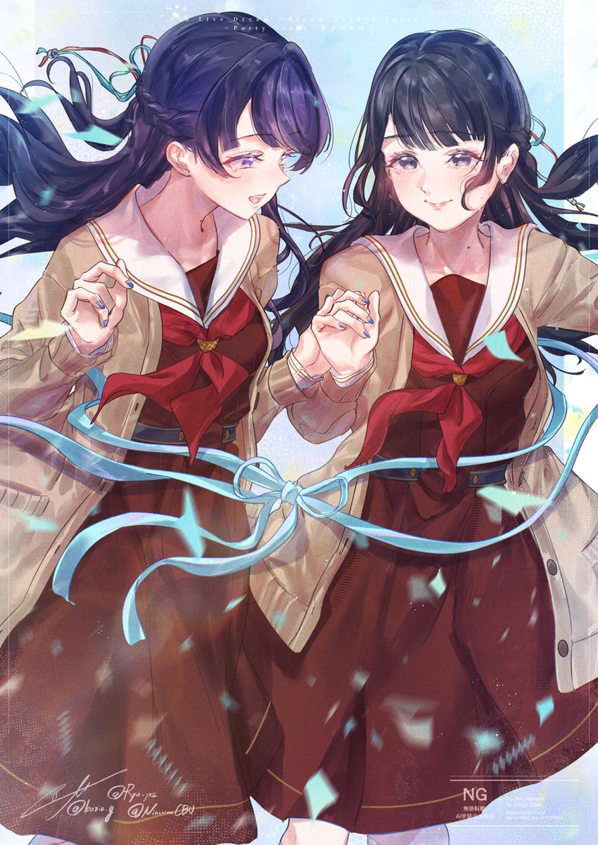 Love Live!、Love Live! 莲之空女学院学园偶像部、现实生活 2名女孩 第六次现场之梦 ~花绽花园派对~ :D 动画化 黑发