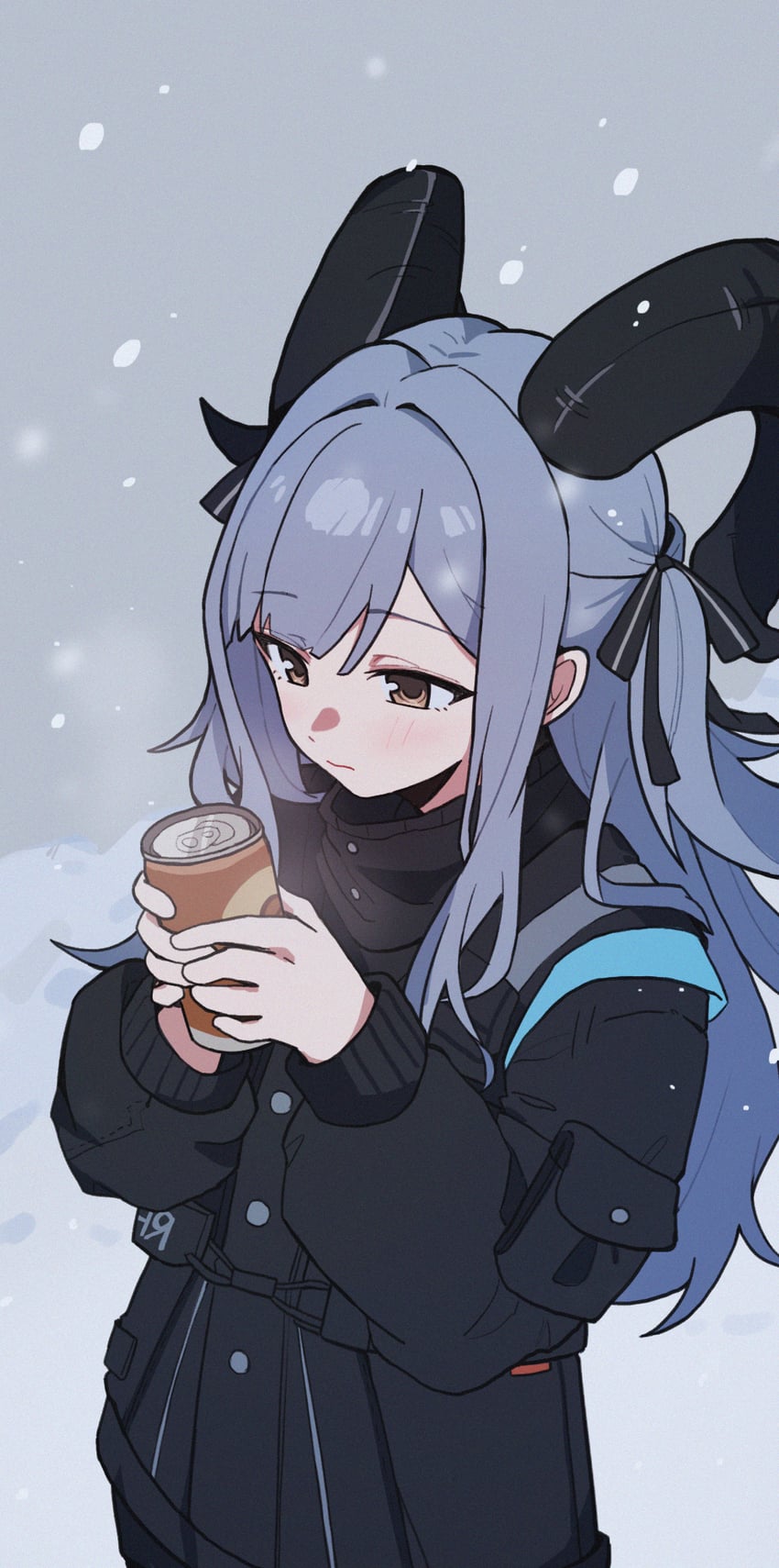 明日方舟、BanG Dream!、Bang Dream! It's MyGO!!!!! 1名女孩 黑色夹克 黑色丝带 吐息 棕眼睛