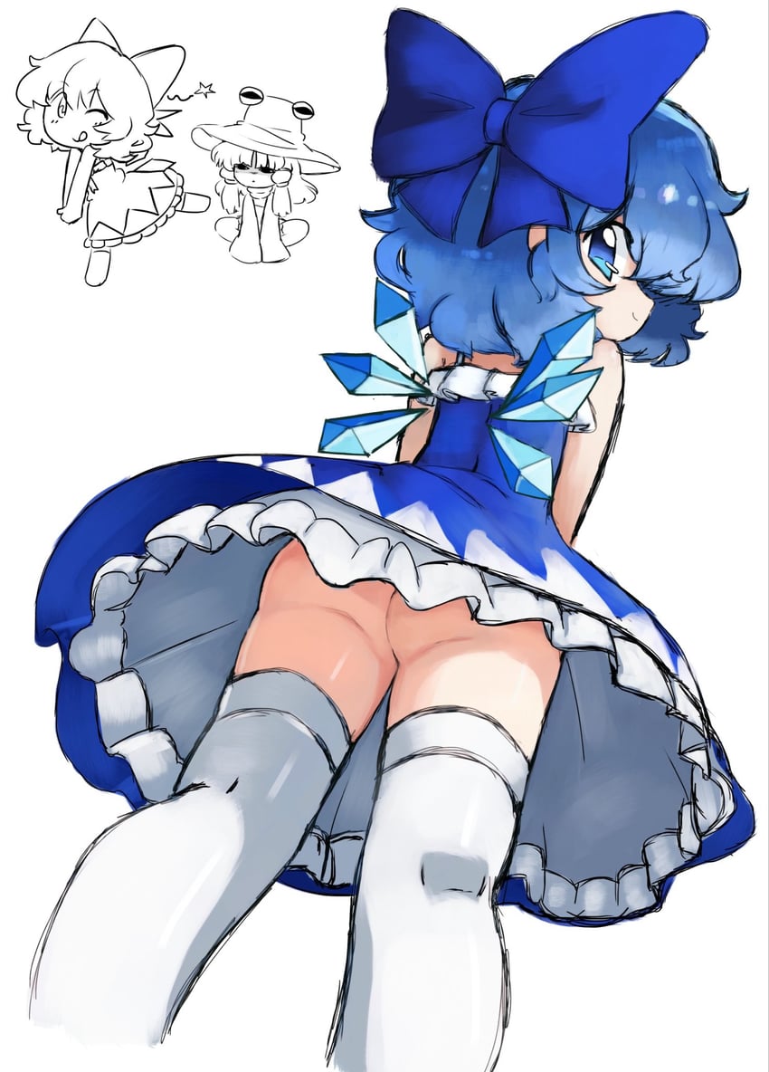东方Project、琪露诺、泄矢诹访子 2名女孩 :q ;q (表情) 眯眯眼 生气
