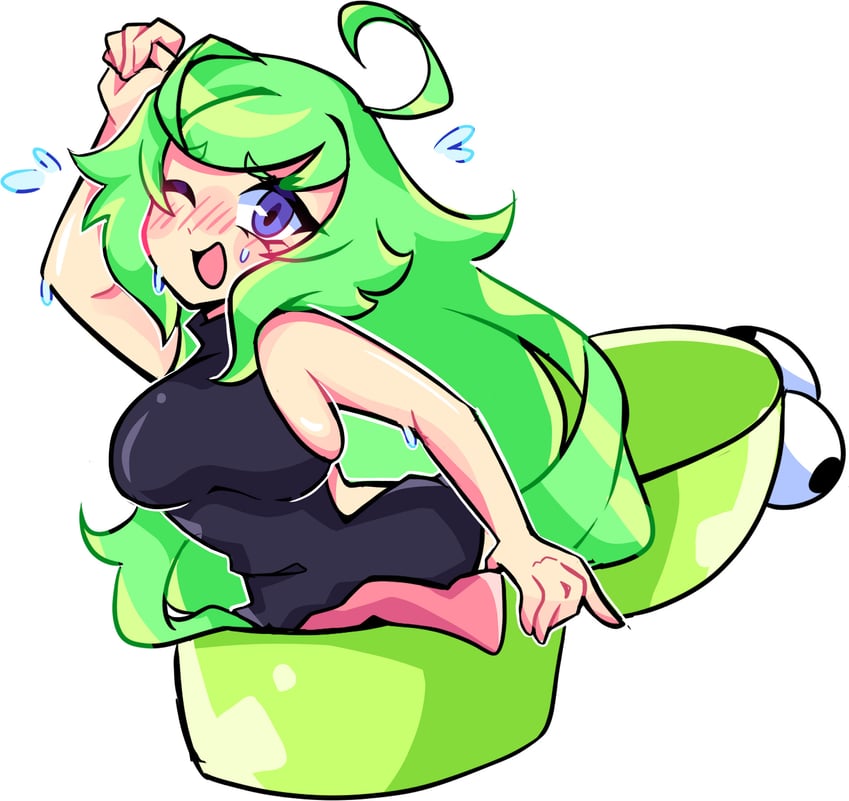 个人势虚拟主播、R.E.P.O.、dustco (vtuber) 1名女孩 呆毛 黑色连衣裙 乳房 连衣裙