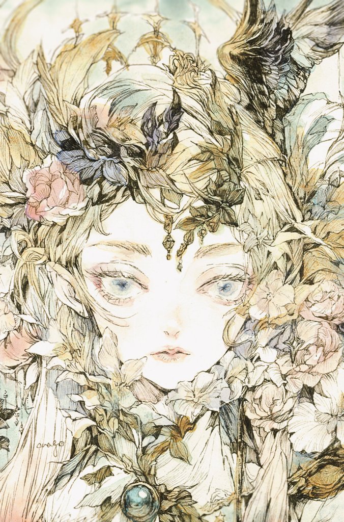 原创 1名女孩 特写 闭嘴 花 发花