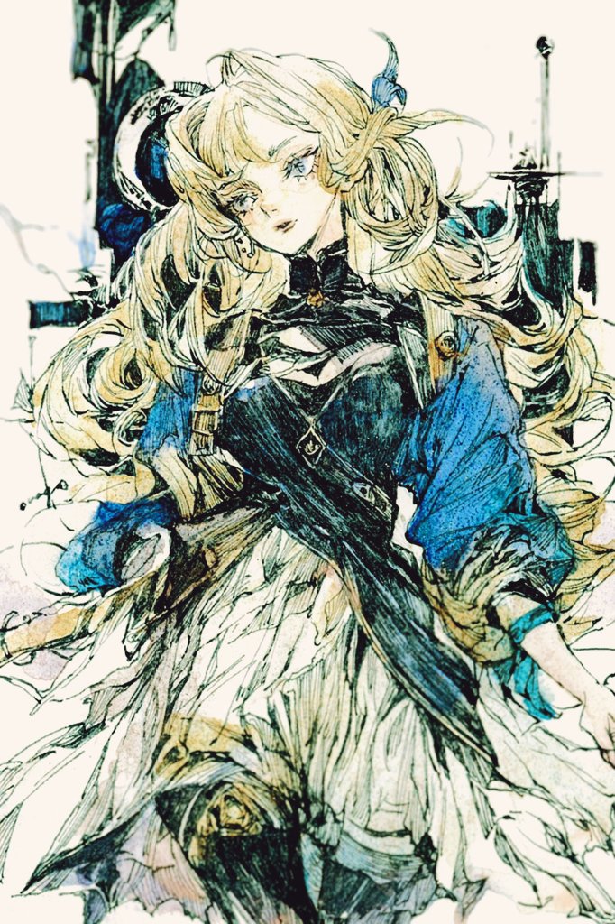 原创 1名女孩 黑衬衫 金发 胸部镂空 服装镂空