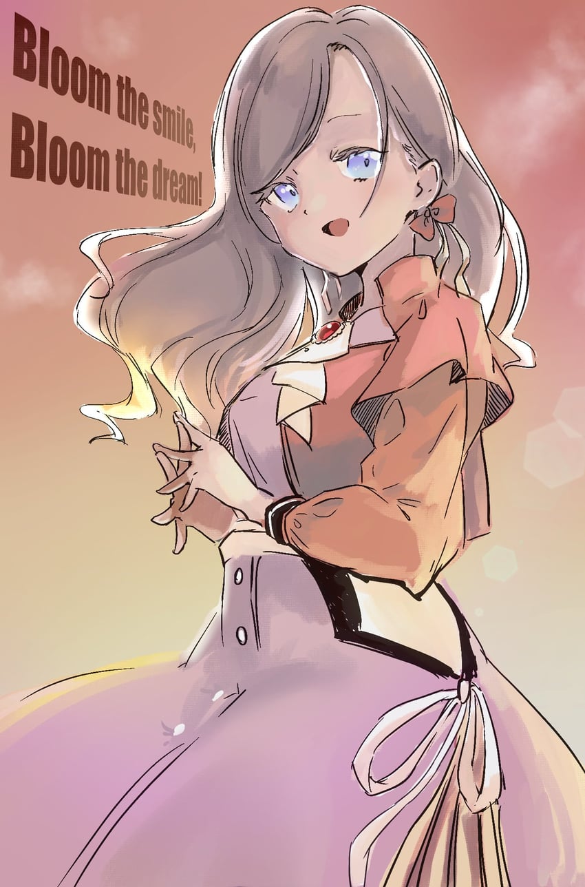 Bloom the smile, Bloom the dream!、Love Live!、Love Live! 莲之空女学院学园偶像部 1名女孩 :D 阿斯科特领巾 牛仔镜头 连衣裙