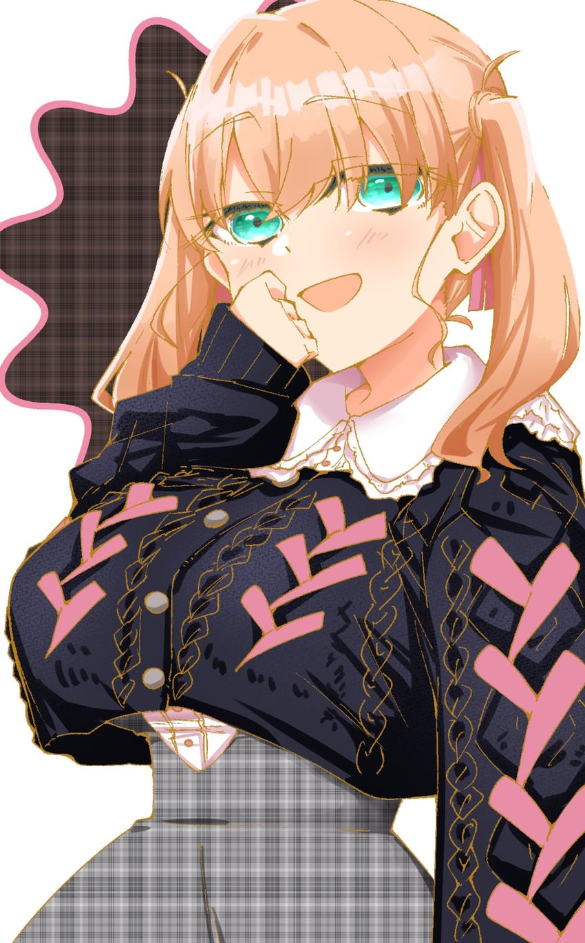 Love Live!、Love Live! 莲之空女学院学园偶像部、日野下花帆 1名女孩 :D 水色瞳 黑色针织衫 乳房