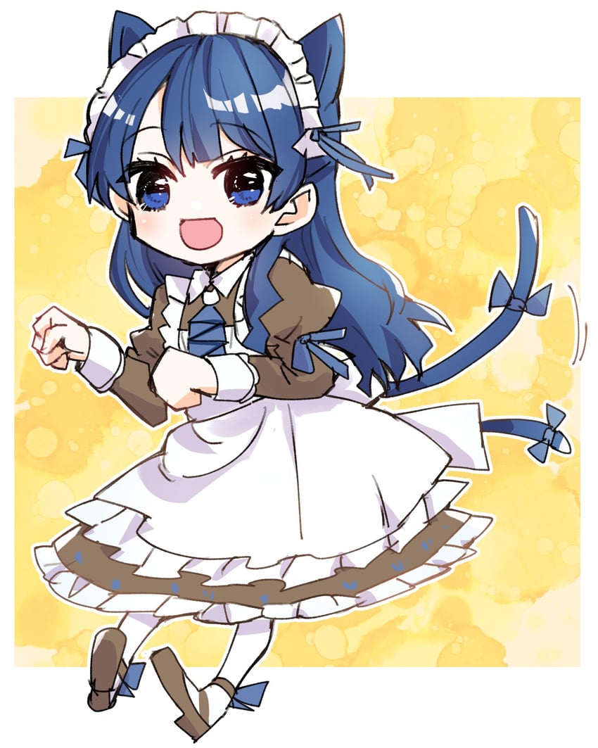 Love Live!、Love Live! 莲之空女学院学园偶像部、村野沙耶香 1名女孩 :D 兽耳 围裙 蓝眼
