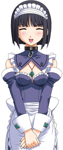 魔法战士 (系列)、mahou senshi elixir knights、fiena (mahou senshi) 1名女孩 2000年代风格 围裙 黑发 脸红