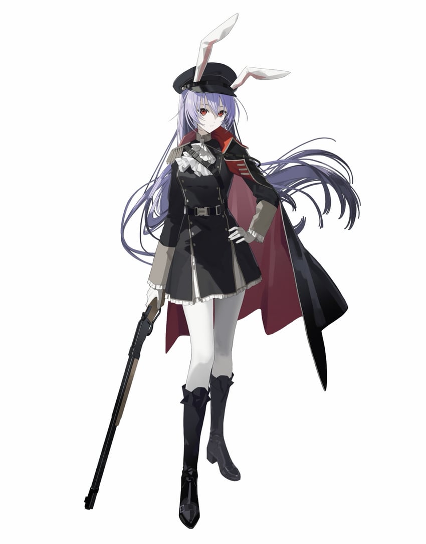 东方Project、铃仙·优昙华院·因幡 1名女孩 替换服装 靴子 全身 枪