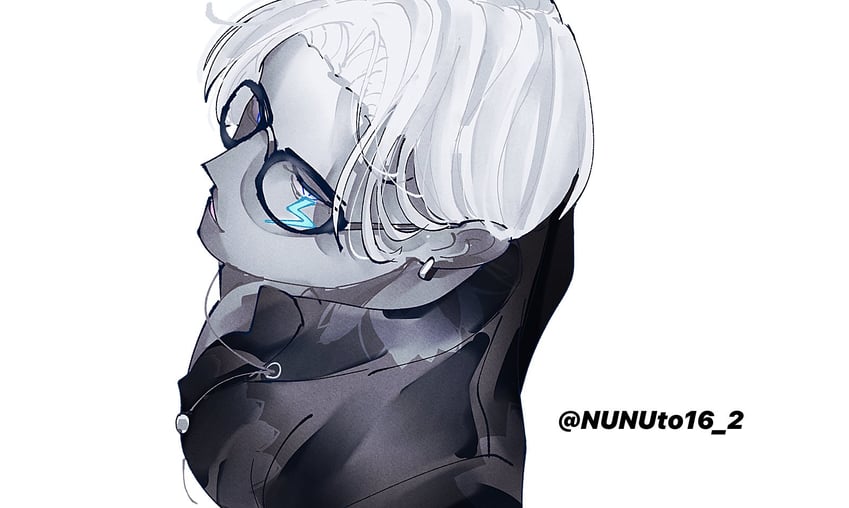 Fate/Grand Order、Fate系列、因陀罗 (Fate) 1名男孩 作者名 黑框眼镜 有色皮肤 俯视