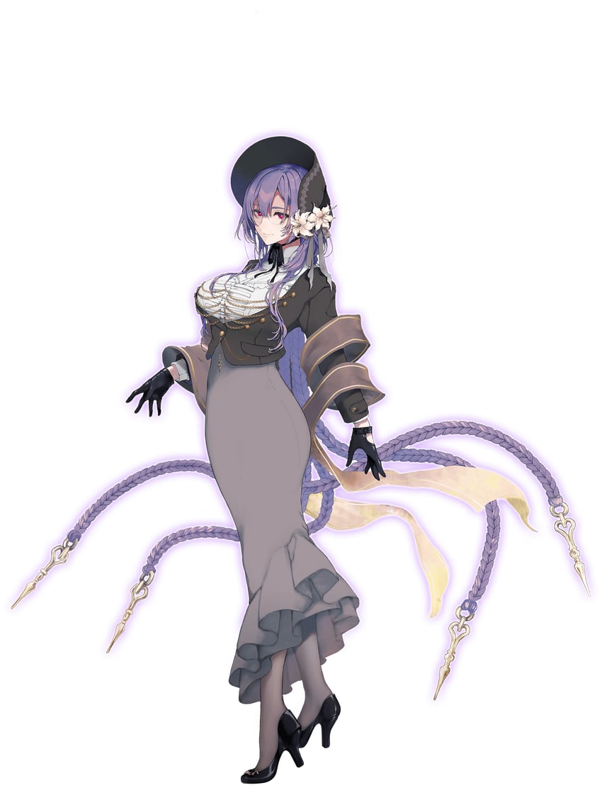 Fate/Grand Order、Fate系列、urd (fate) 1名女孩 黑色软帽 黑色手套 黑色夹克 黑鞋