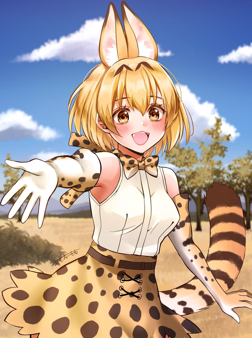 兽娘动物园、薮猫 (兽娘动物园) 1名女孩 :D 兽耳毛 兽耳 露肩