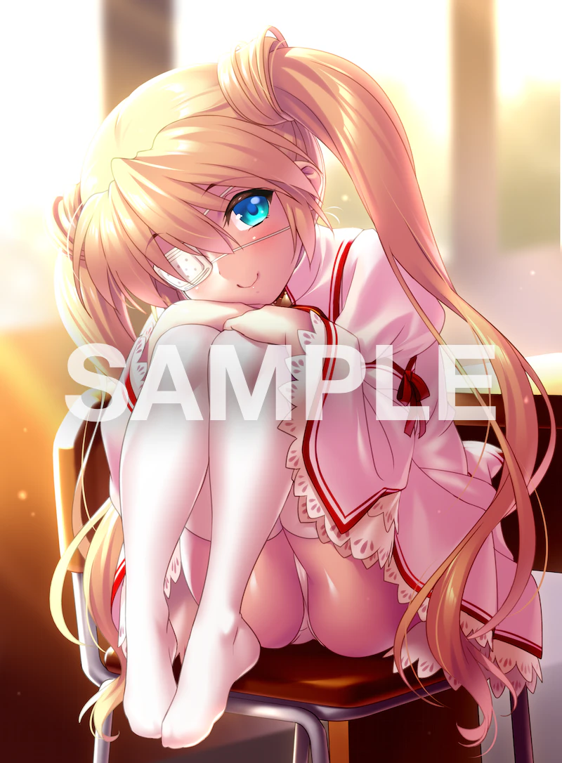 Rewrite、中津静流 1名女孩 金发 蓝眼 模糊 模糊背景