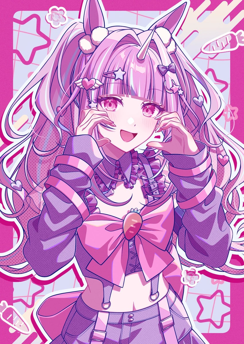 原创 1名女孩 兽耳 蝴蝶结 蝶形领结 乳房
