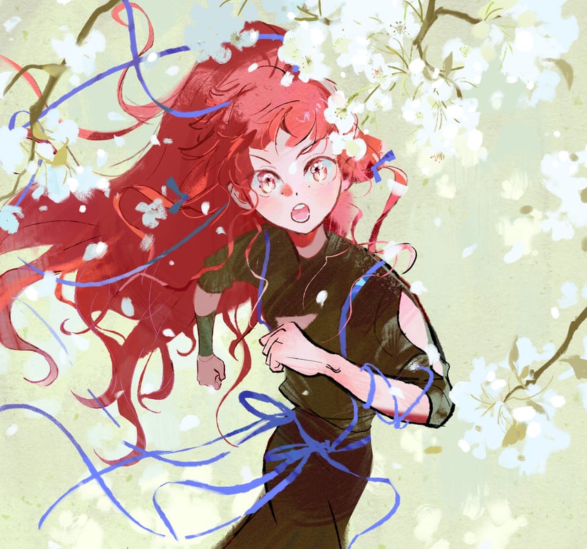 原创 1名男孩 黑裤子 黑衬衫 牛仔镜头 飘逸长发
