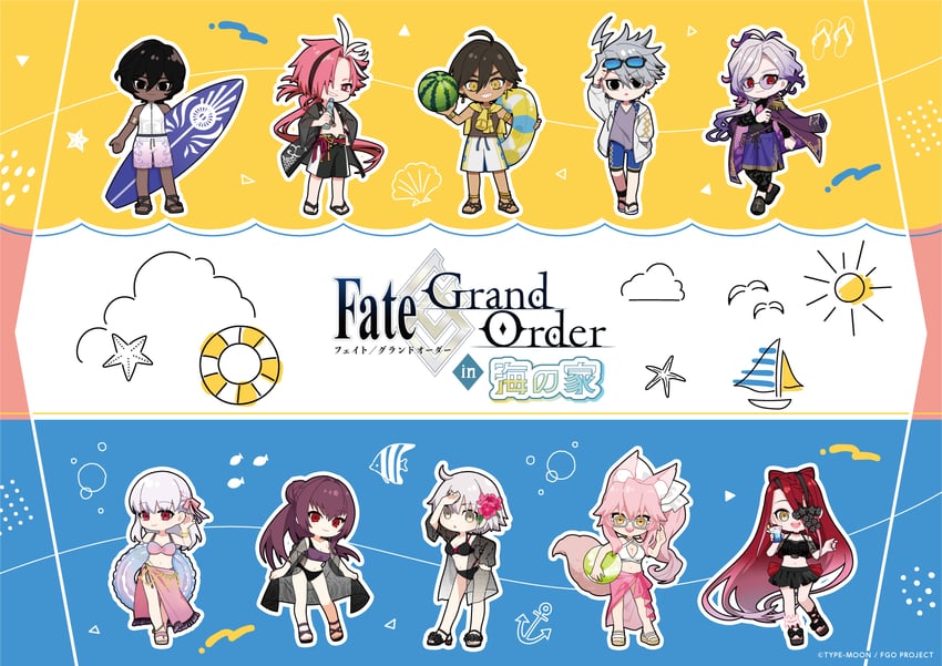 Fate/Grand Order、Fate系列、甜点天堂 5个男孩 5名女孩 呆毛 兽耳毛 兽耳