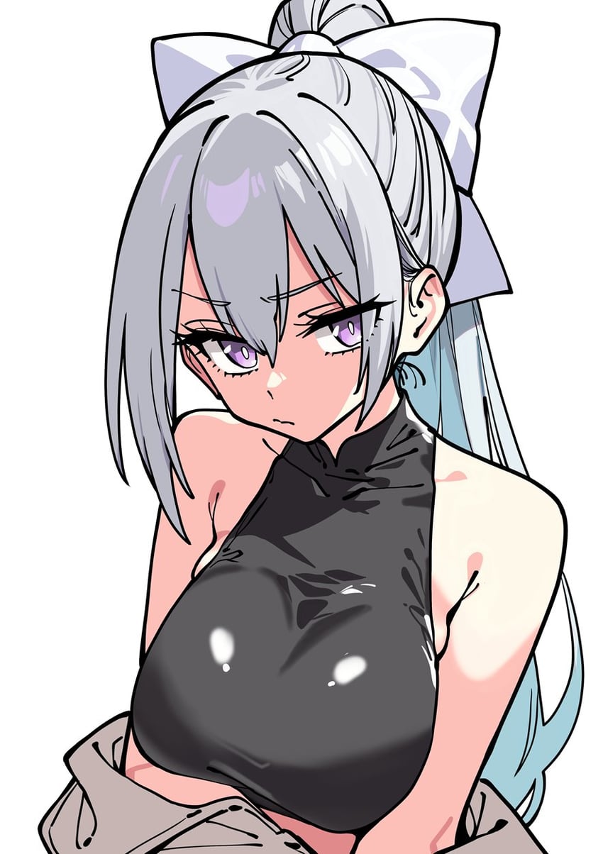 樋口枫 1名女孩 露肩 蝴蝶结 乳房 锁骨